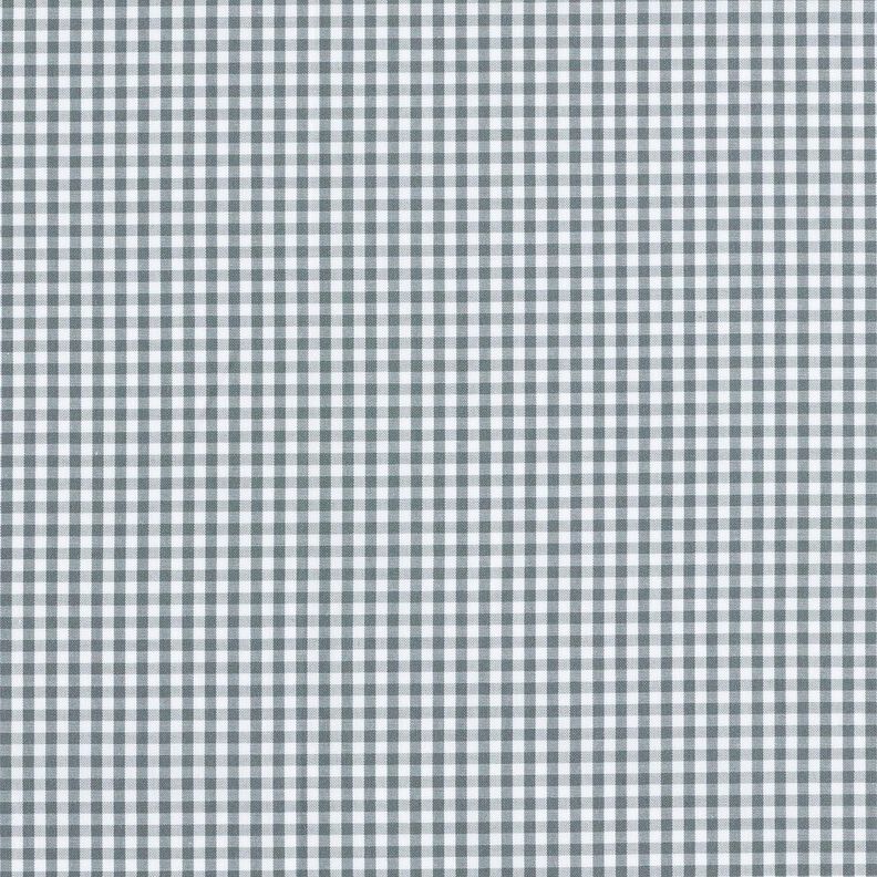 Bomuldspoplin vichytern – grå/hvid,  image number 1
