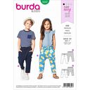 Børn - Bukser med elastiklinning , Burda 9342 | 92 - 122, 