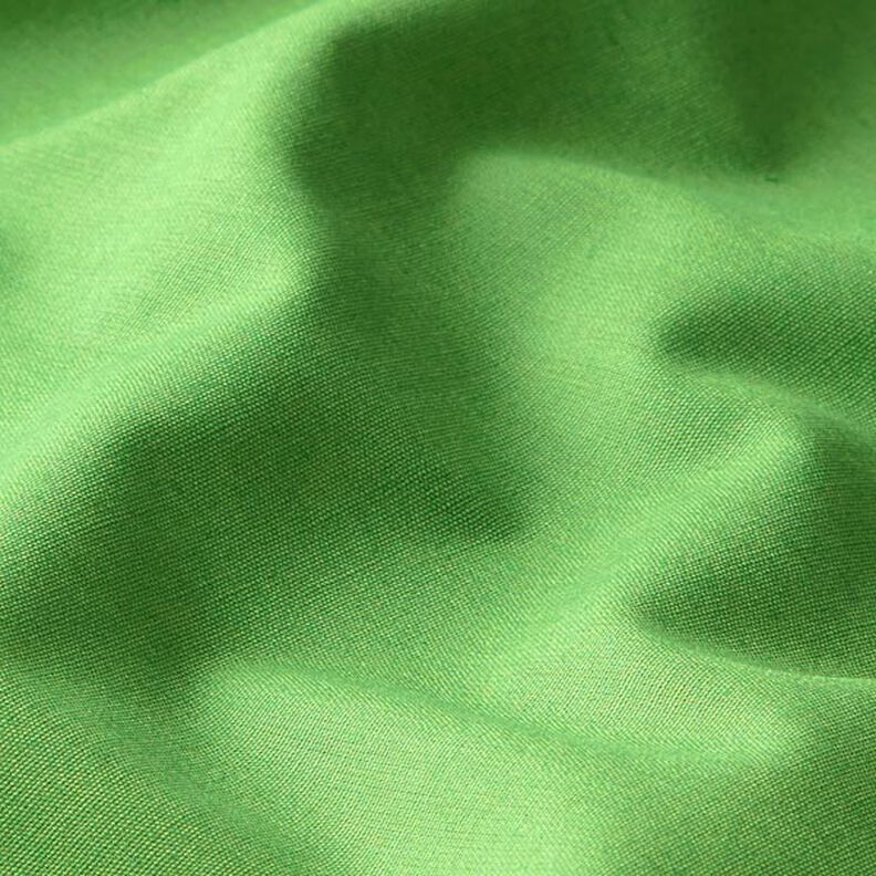 Bomuldspoplin Ensfarvet – græsgrøn,  image number 2