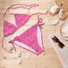Badetøjsstof mini-farvepletter – intens pink/hvid,  thumbnail number 6