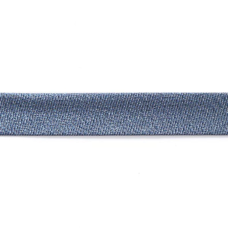 Skråbånd Metallisk [20 mm] – natblå,  image number 2