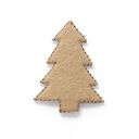 Applikation Filt Juletræ [4 cm] – beige, 