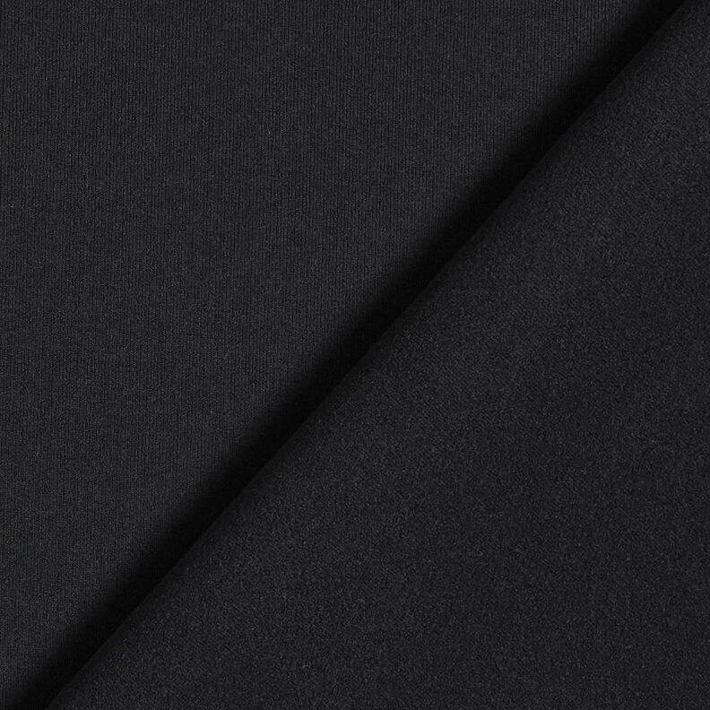 Jersey børstet ensfarvet inderside – sort,  image number 3