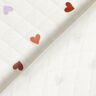 Doubleface Jersey farverige hjerter &ndash; elfenben,  thumbnail number 4