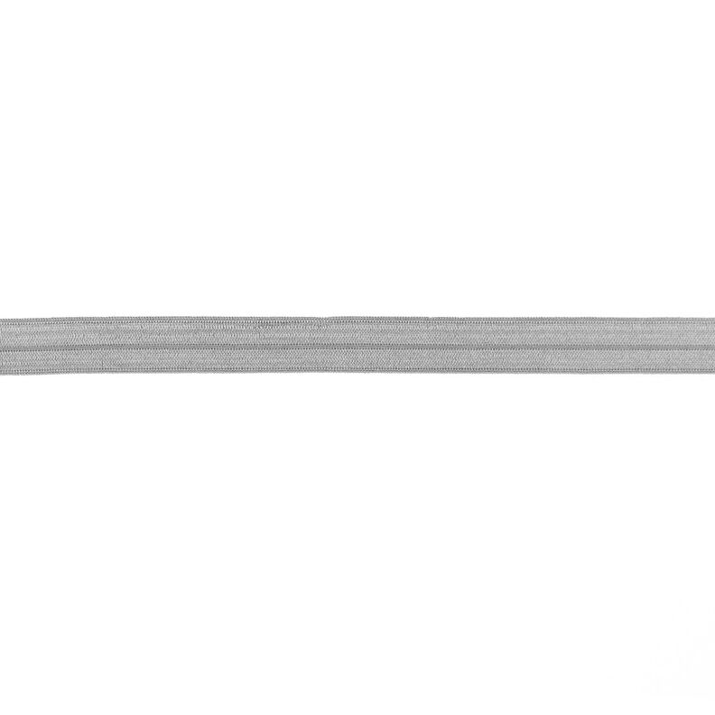 Elastisk indfatningsbånd  blank [15 mm] – sølv,  image number 1