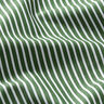 Bomuldspoplin Striber – mørkegrøn/hvid,  thumbnail number 2