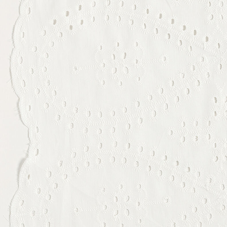 Bomuldsstof hulbroderi dråber – hvid,  image number 5