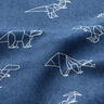 Jeansstof Stretch origami-dinoer – jeansblå,  thumbnail number 2
