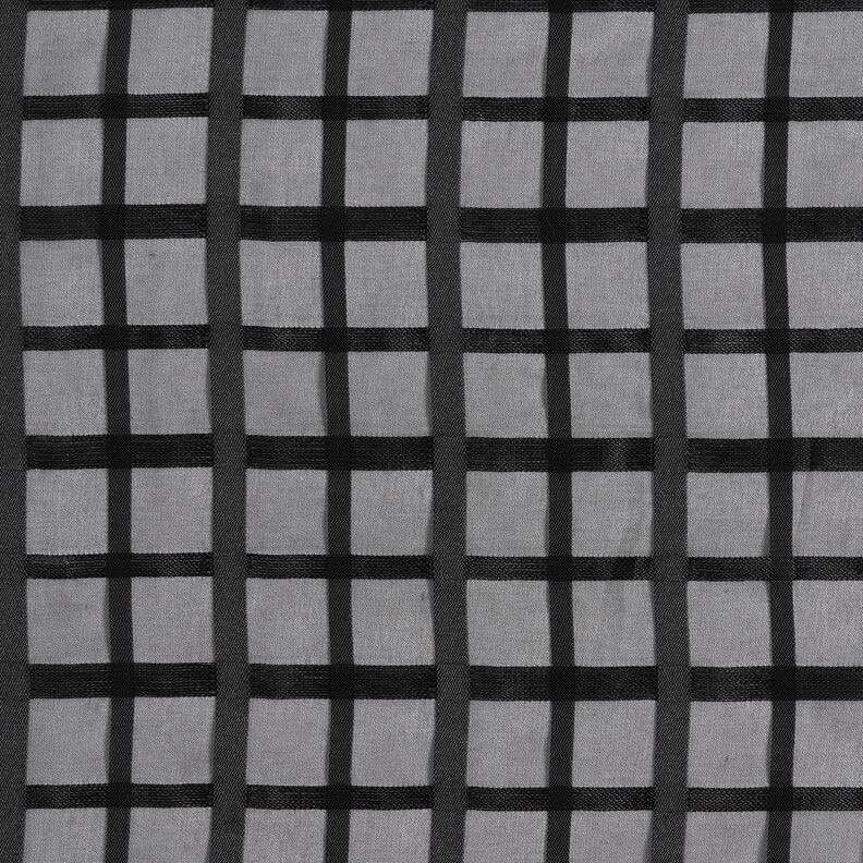 Chiffon vinduestern – sort,  image number 1