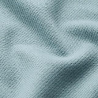 Frakkestof uldblanding ensfarvet – dueblå, 