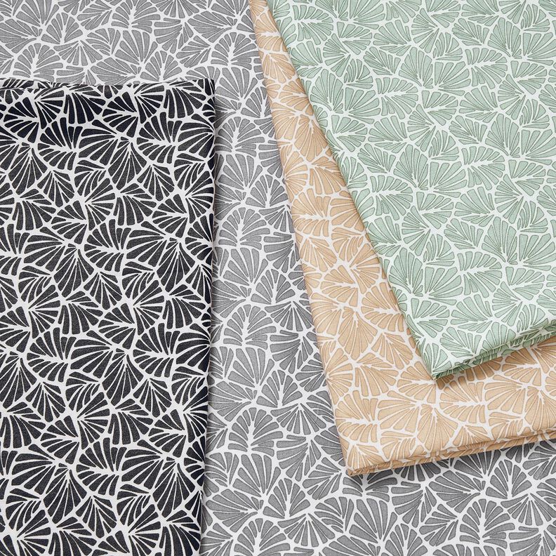 Impr&aelig;gneret voksdug abstrakte mini-blade &ndash; gr&aring;/hvid,  image number 6