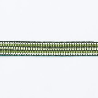 Vævet bånd Ethno [ 15 mm ] – mørkegrøn/græsgrøn, 