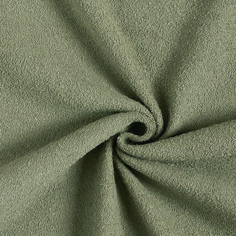 Bomuld Sweat Terry fleece – olivengrøn,  image number 1