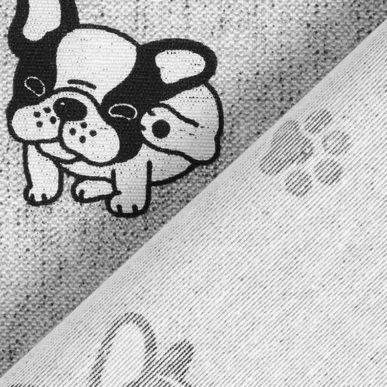 Dekorationsstof Canvas Bulldog – grå,  image number 4
