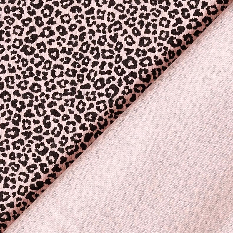Bomuldsjersey Mini Leo-print – lys rosa/sort,  image number 4