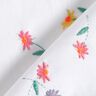 Fin bomuldsbatist broderede små blomster | Poppy Fabrics – hvid/neonorange,  thumbnail number 4