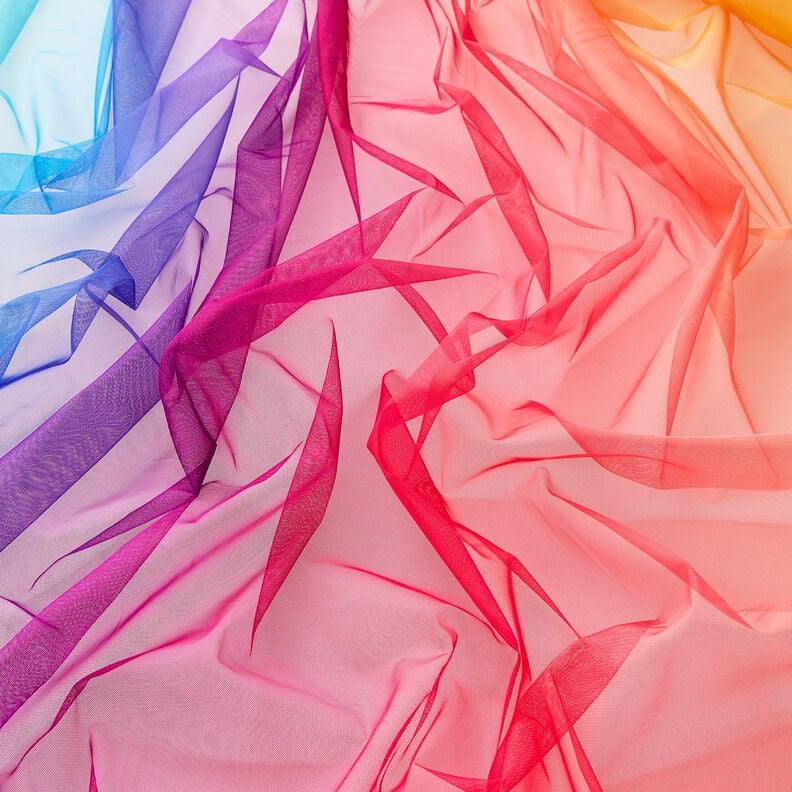 Softmesh Regnbue-forløb – aquablå/intens pink,  image number 3