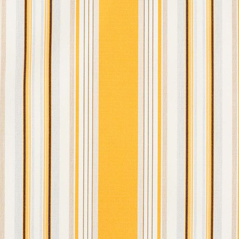 Markisestof melerede striber – gul/lysegrå,  image number 1