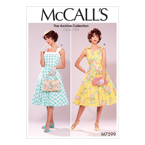 Kjole - Vintage 1953, McCalls 7599 | 40 - 48,  image number 1