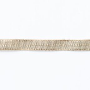 Vævet bånd hør/bomuld [ 10 mm ] – beige, 
