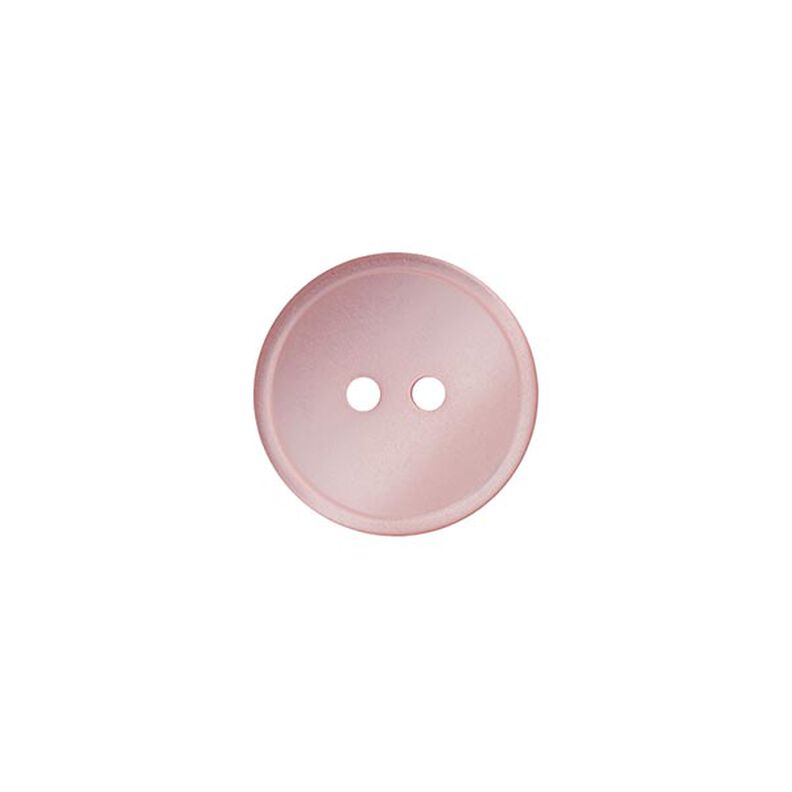 Polyesterknap med 2 huller  – rosa,  image number 1