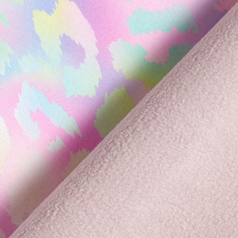 Softshell leoprint regnbue &ndash; pastelhyld,  image number 4