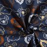 Bomuldspoplin Dyreansigter | Poppy Fabrics – blågrå,  thumbnail number 3