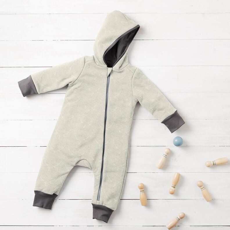 Kunstpels hjertemønster | Poppy Fabrics – uldhvid,  image number 5