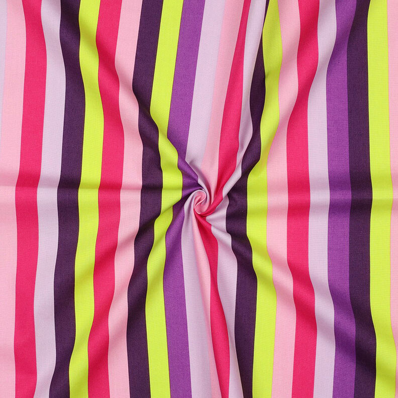 Bomuldspoplin Summer Stripe | Nerida Hansen – lilla,  image number 3
