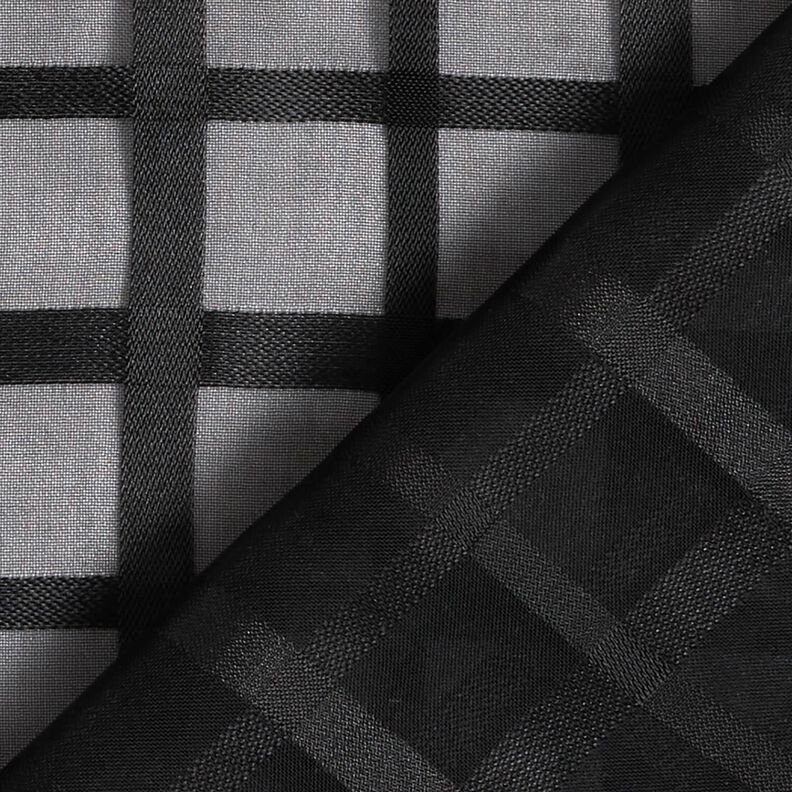 Chiffon vinduestern – sort,  image number 4