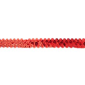 Elastisk pailletbånd [20 mm] – rød, 