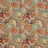 Dekorationsstof Gobelin abstrakt paisley – lysebeige/karminrød,  thumbnail number 1