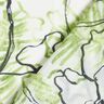 Bomulds-silkeblanding abstrakte blomster – elfenben/majløv,  thumbnail number 4