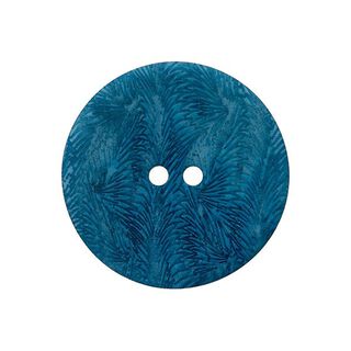 Knap af Taguanød 2-huls [ 15 mm ] – turkisblå, 