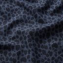 Stretch jeans leoprint – marineblå, 