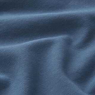 Let bomuldssweat ensfarvet – jeansblå | Reststykke 50cm, 