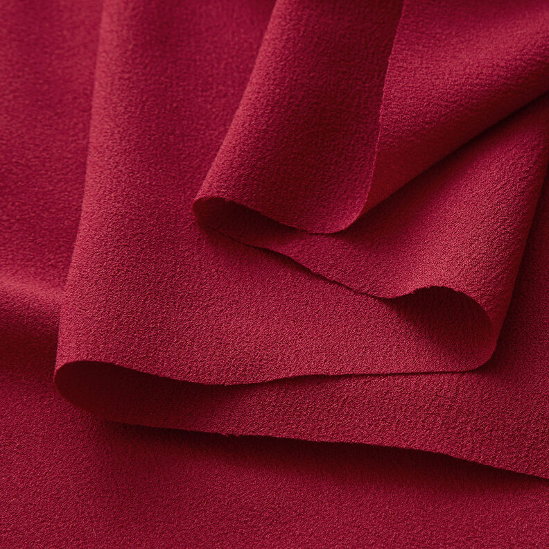 Crêpe Georgette – mørkerød,  image number 4