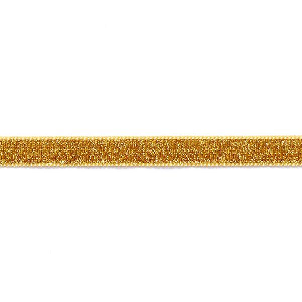 Fløjlsbånd Metallisk [10 mm] – gold metallic,  image number 2