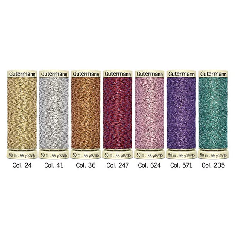 Metaleffekt-tråd (036) | 50 meter | Gütermann,  image number 2