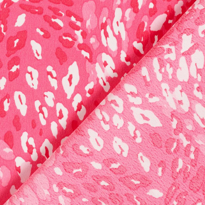 crepestof abstrakt leomønster – intens pink,  image number 4