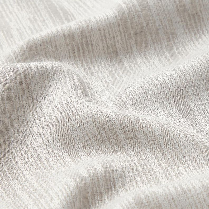 Dekorationsstof Jacquard abstrakt stof genanvendt – tågegrå,  image number 2