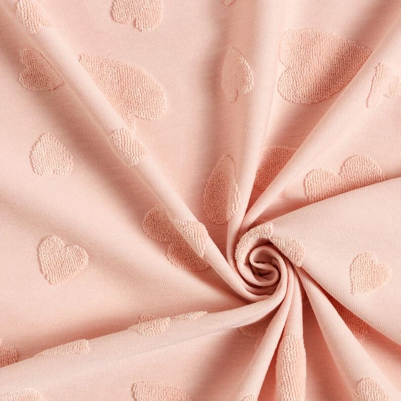 frottéjersey hjerter – rosé,  image number 4