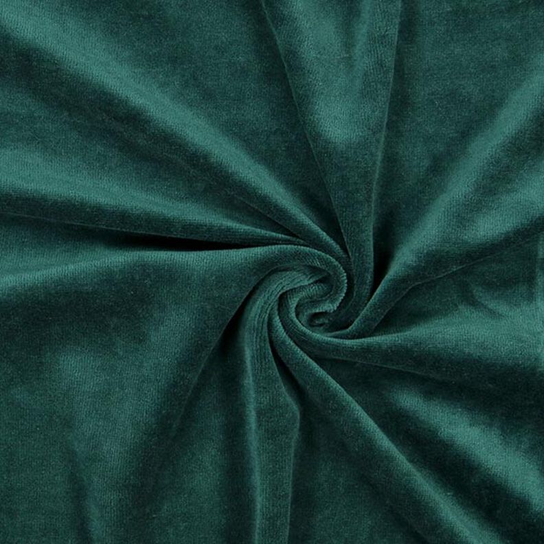 Nicki stof Ensfarvet – mørkegrøn,  image number 1