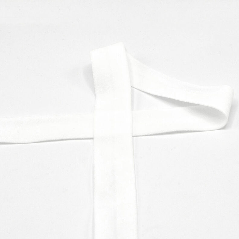 Elastisk kantbånd (skråbånd) mat [20 mm] – uldhvid,  image number 1