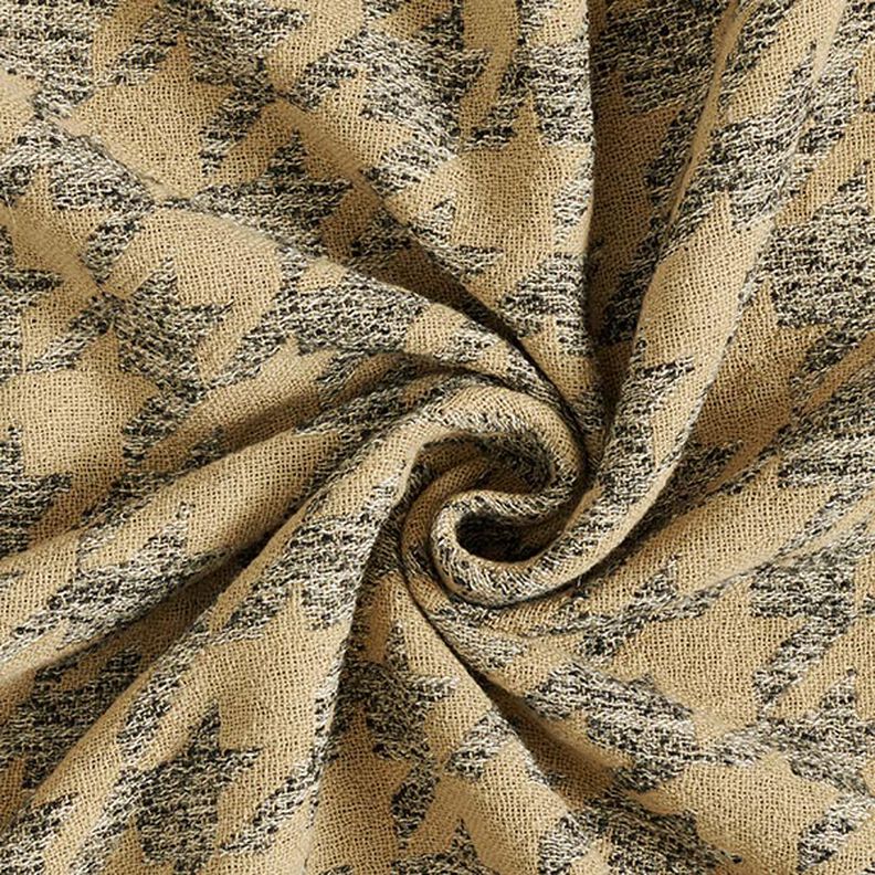 Doubleface store hanefjeds – beige/grå,  image number 3