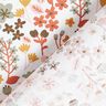 Bomuldsstof Cretonne fine blomster – orange/hvid,  thumbnail number 4