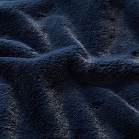 høj kvalitet ensfarvet kunstpels – marineblå, 
