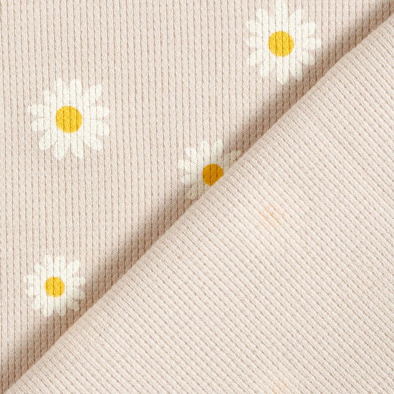 Vaflet jersey margueritter – natur,  image number 4