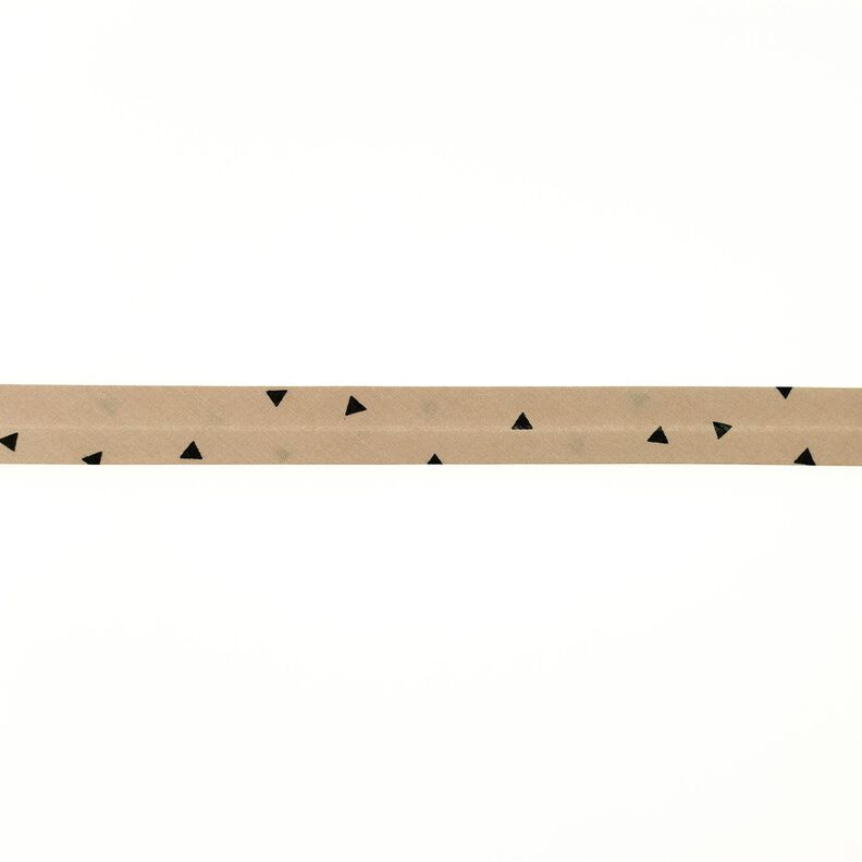 Skråbånd Trekanter [20 mm] – beige/sort,  image number 1