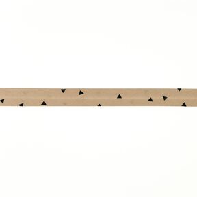 Skråbånd Trekanter [20 mm] – beige/sort, 